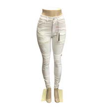 Load image into Gallery viewer, REDFOX WHITE DISTRESSED JEANS (PA0434)