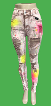 Load image into Gallery viewer, RedFox High Waist Ruby Wash Splatter Jeans PA0509