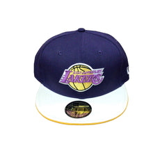 Load image into Gallery viewer, Los Angeles Lakers New Era 59FIFTY Fitted Hat - Purple/Cream