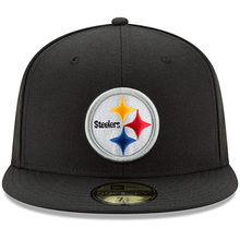 Load image into Gallery viewer, Pittsburgh Steelers New Era Omaha 59FIFTY Fitted Hat - Black