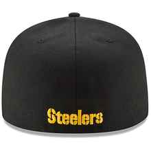 Load image into Gallery viewer, Pittsburgh Steelers New Era Omaha 59FIFTY Fitted Hat - Black