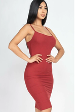 Load image into Gallery viewer, WOMEN'S Ribbed Bodycon Dress