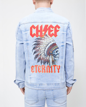 Load image into Gallery viewer, ETERNITY "CHIEF" DENIM JACKET (LIGHT WASH)