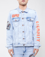 Load image into Gallery viewer, ETERNITY "CHIEF" DENIM JACKET (LIGHT WASH)