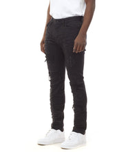Load image into Gallery viewer, SMOKE RISE GOTHIC FASHION JEANS JET BLACK