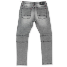 Load image into Gallery viewer, MAKOBI 1962 Shredded Biker Jeans (Grey)