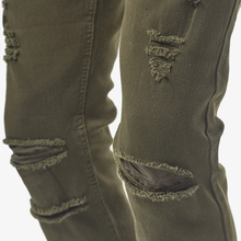 Load image into Gallery viewer, COPPER RIVET Olive Slim Fit Jeans