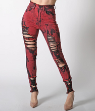 Load image into Gallery viewer, REDFOX OVER DYED JEAN (RED) PA0596