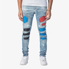 Load image into Gallery viewer, COPPER RIVET Quilted Slim Fit Jean