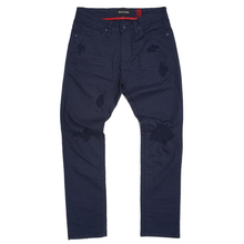 Load image into Gallery viewer, M1932 MAKOBI BRIGHTON SHREDDED TWILL JEANS (NAVY)